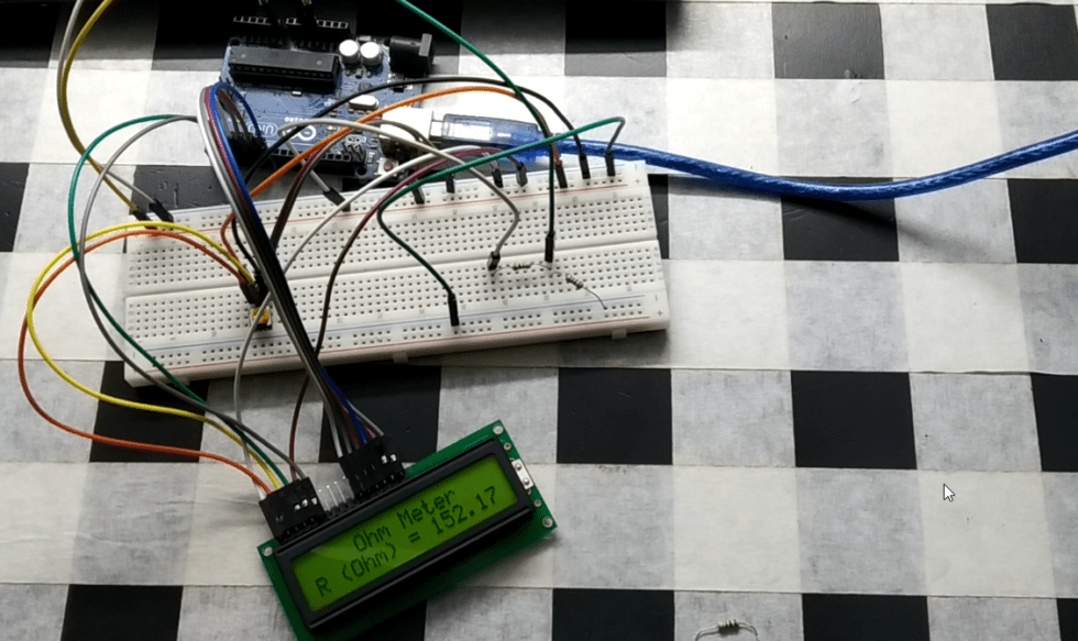 Arduino ohm Meter Show LCD display – Earth Bondhon