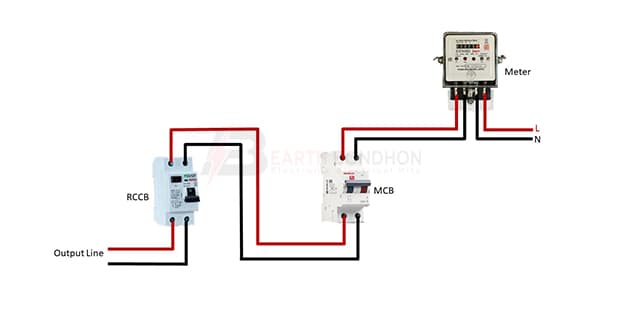 RCCB With MCB Wiring Diagram