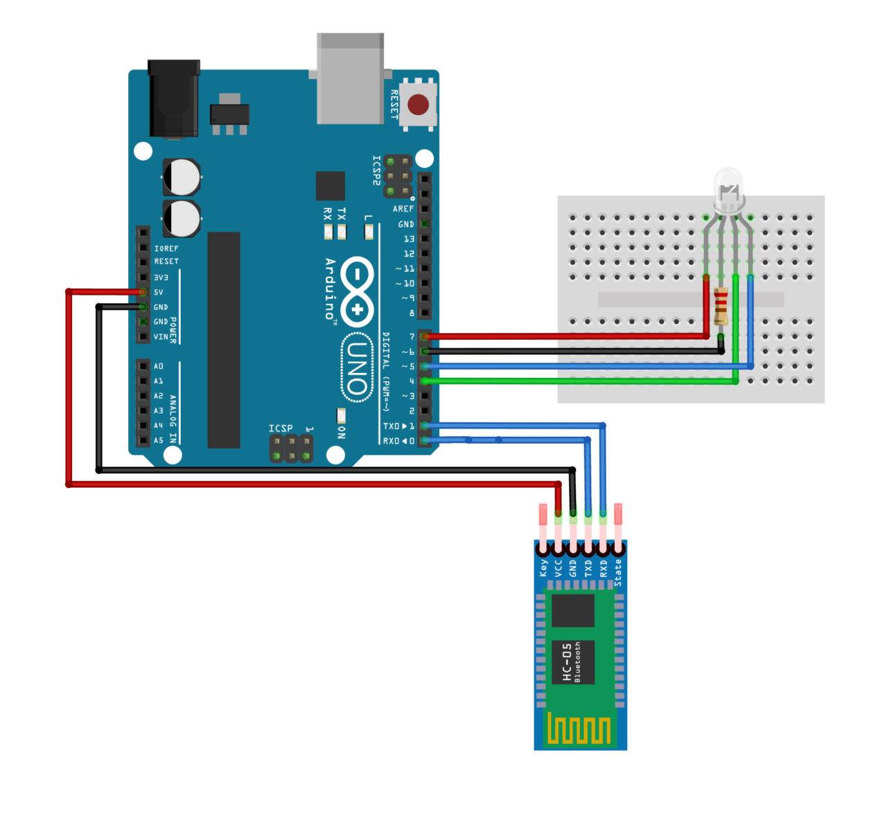 Rgb Led Control Using Bluetooth – Earth Bondhon