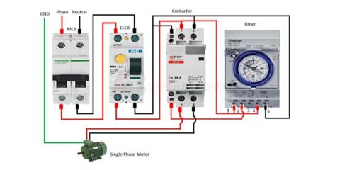 Single Phase Motor Starter with Timer – Earth Bondhon