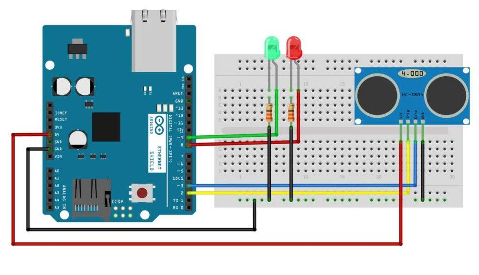 Ultrasonic Distance Sensor Using Arduino – Earth Bondhon