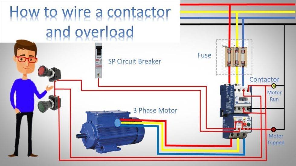 How to wire a contractor and overload – Earth Bondhon