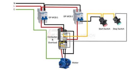 Wiring single phase motor starter – Earth Bondhon